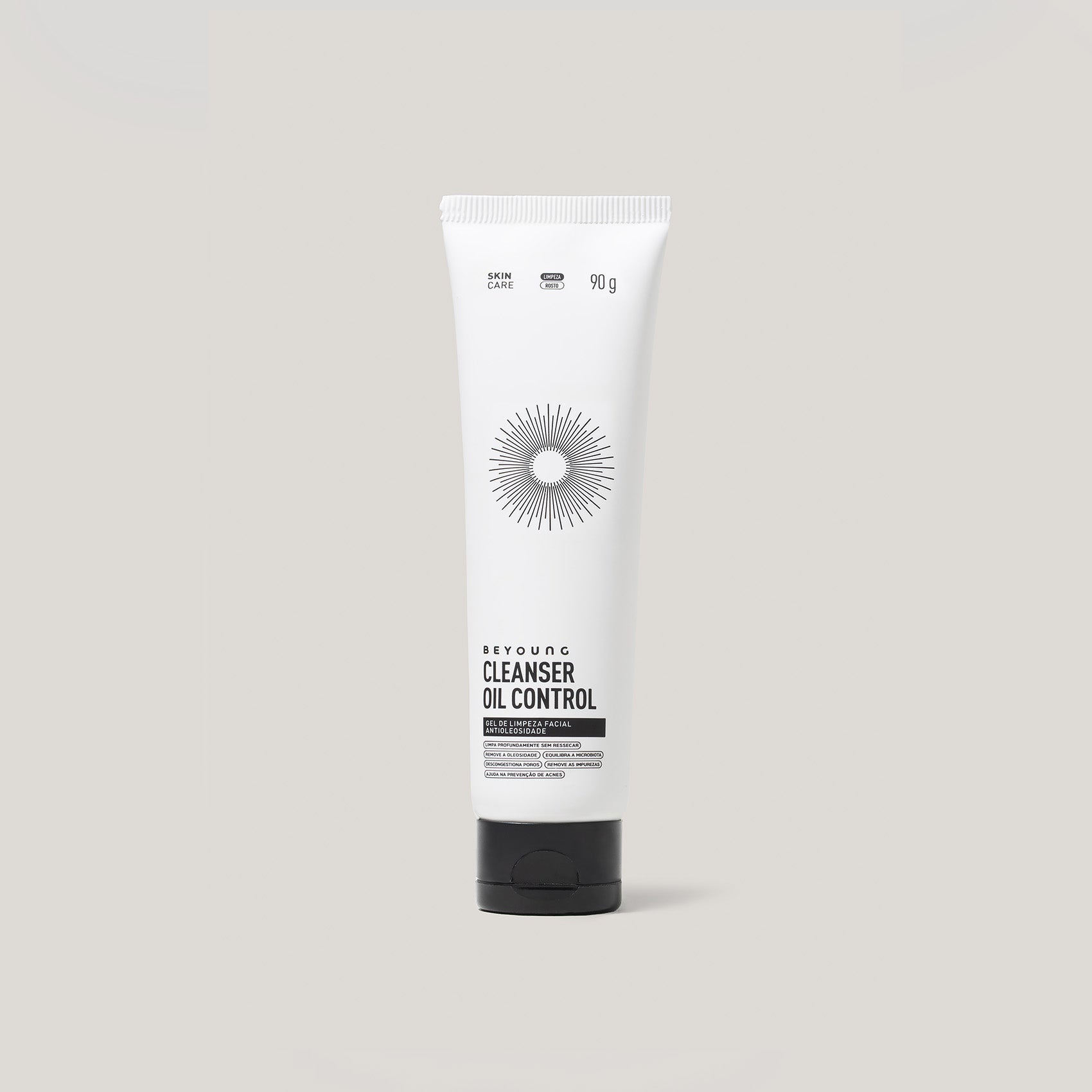 Gel de limpeza facial com ácido glicólico (controle de oleosidade)