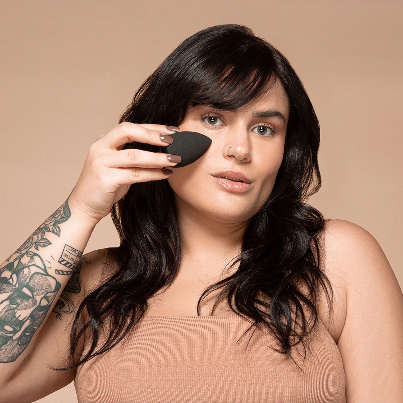 Esponja para maquiagem 3 faces e 2 cortes