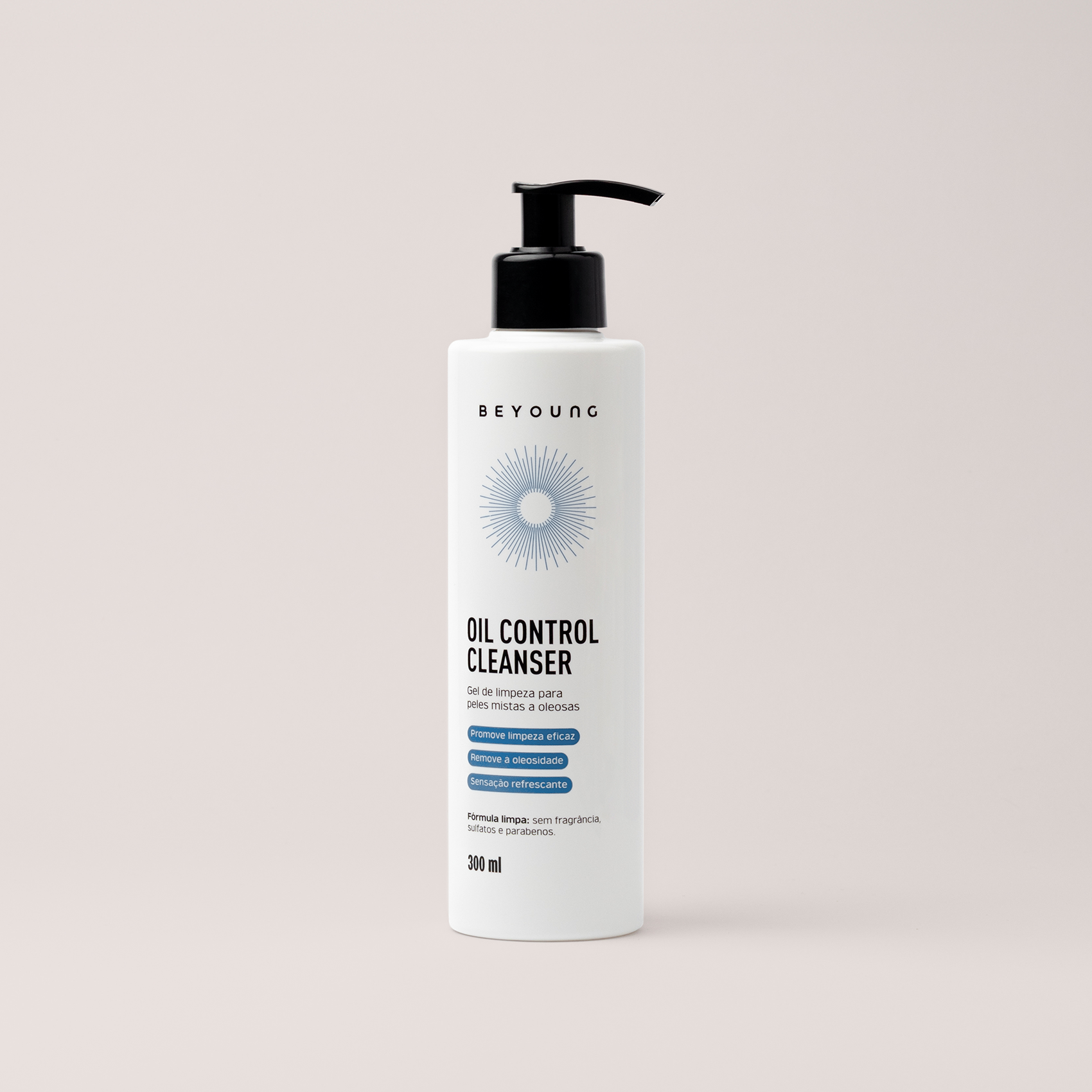 Gel de limpeza facial com ácido glicólico (controle de oleosidade)