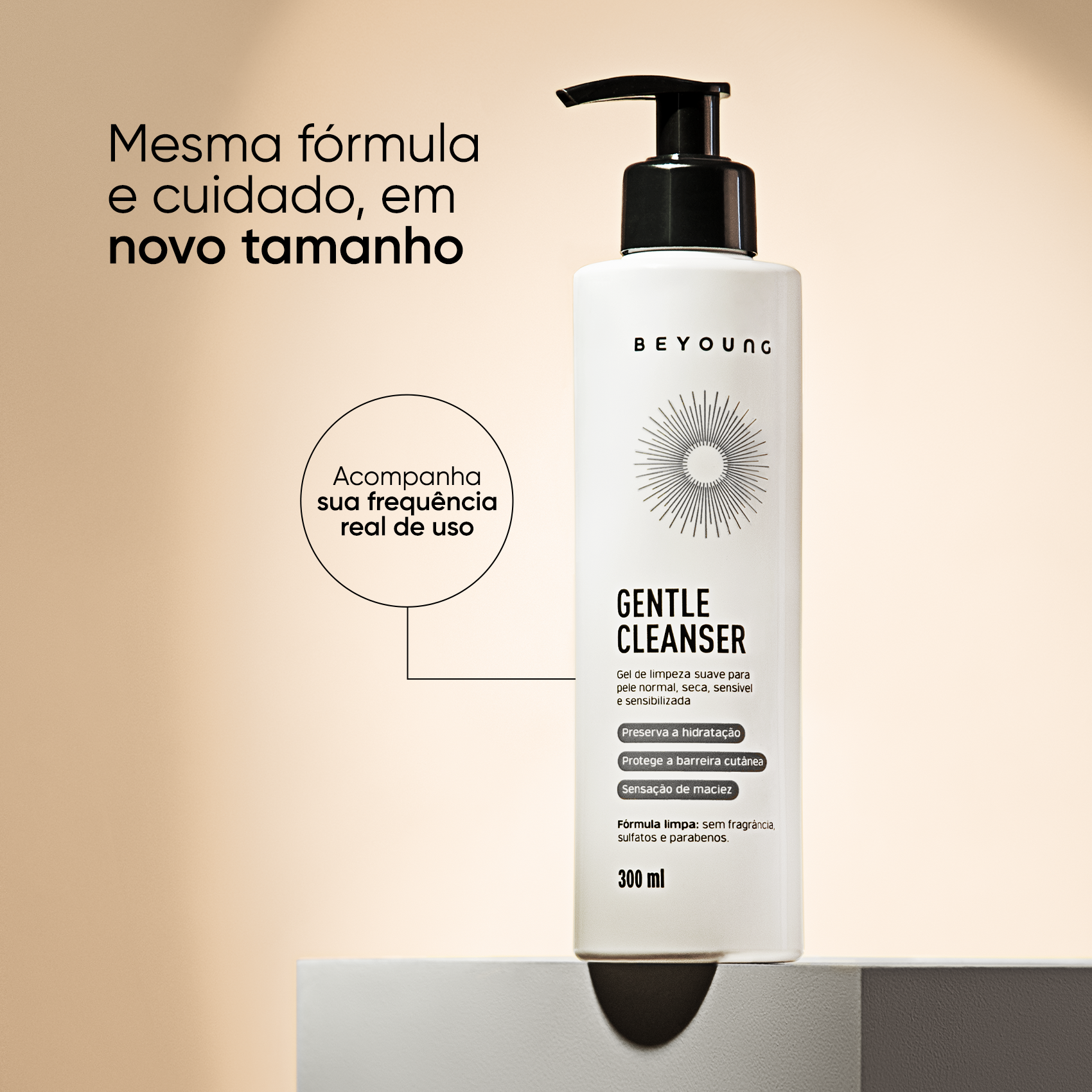 Gel de limpeza facial suave