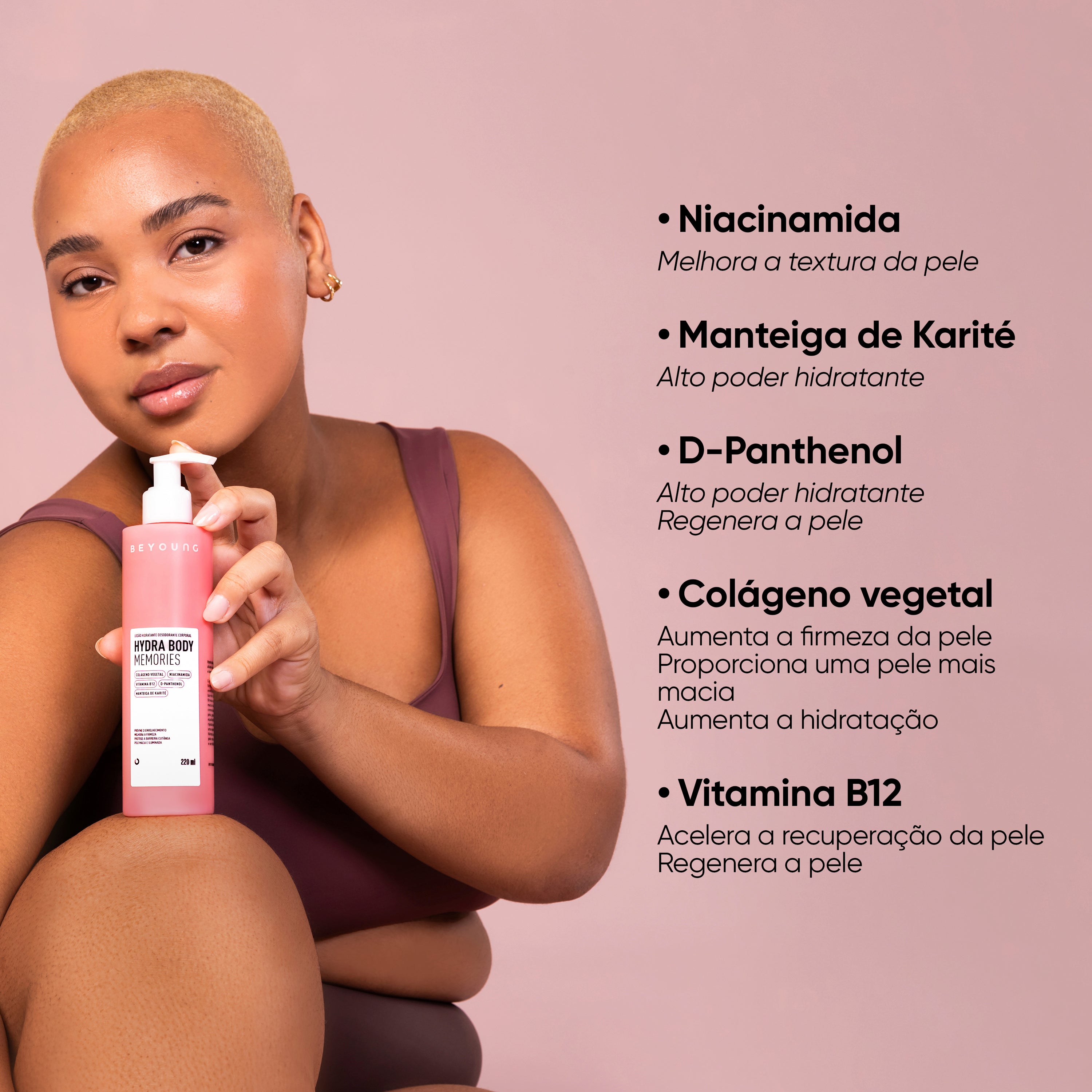 Hidratante corporal com niacinamida + manteiga de karité