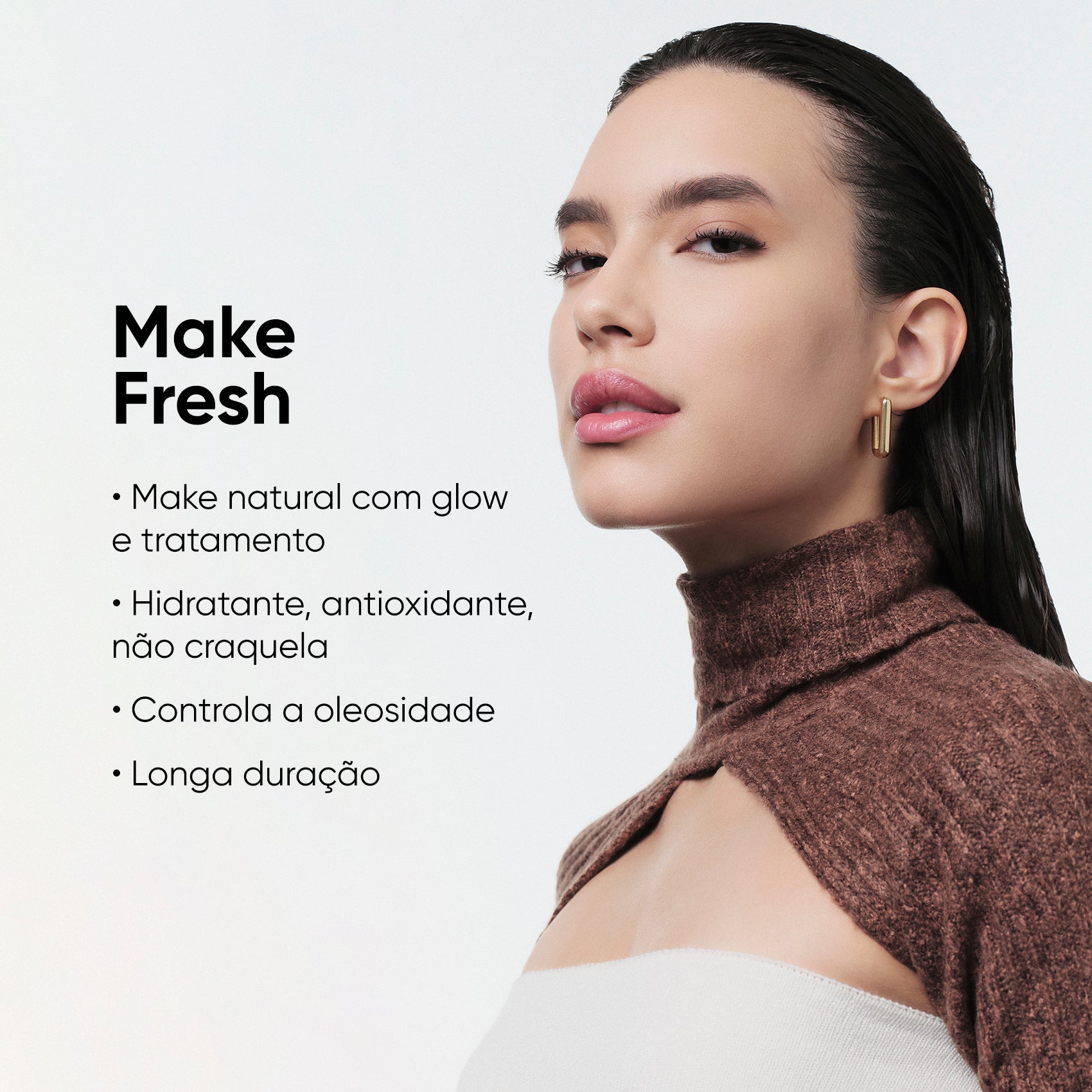 Kit Make Fresh_Aposte em uma make natural e prática com ativos de skincare para ficar pronta em apenas 3 minutos e ter a sua pele tratada e iluminada. Sabe aquele look para o dia a dia com cara de "saúde", viço e quase nada de esforço? Esse Kit te entrega exatamente isso!_19669111 