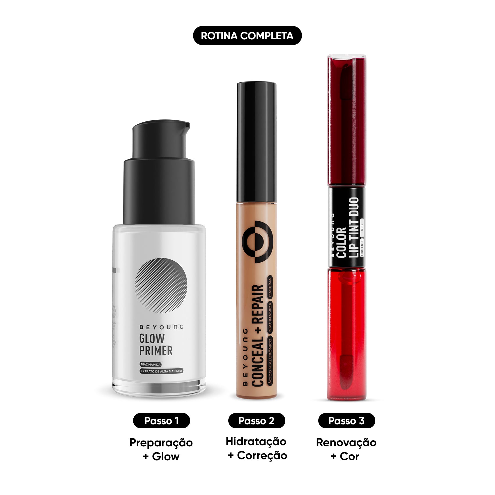 Kit Make Fresh_Aposte em uma make natural e prática com ativos de skincare para ficar pronta em apenas 3 minutos e ter a sua pele tratada e iluminada. Sabe aquele look para o dia a dia com cara de "saúde", viço e quase nada de esforço? Esse Kit te entrega exatamente isso!_68151320 