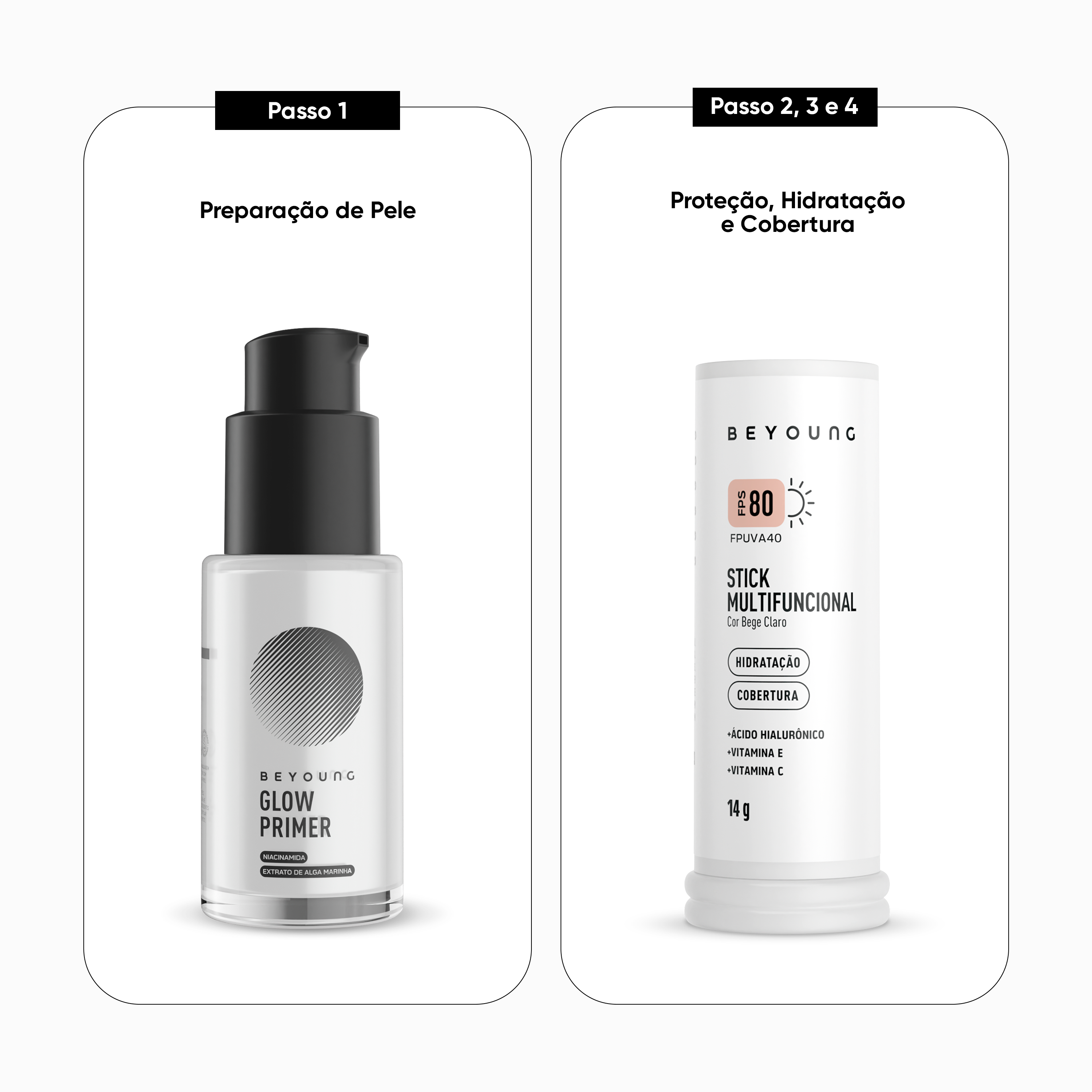 Kit Pele Perfeita em 2 Passos_Nesse kit você leva um Stick Multifuncional com Cor e garante alta proteção com FPS 80, hidratação intensa e resistência à água e ao suor, em uma fórmula leve com ativos de skincare, toque seco e acabamento aveludado. Para completar, escolha o seu Primer para uma make intacta o dia todo, além de efeito lifting, controle da oleosidade e um acabamento impecável. Dica: indicamos utilizar o Primer antes do Stick, ok?_44669969