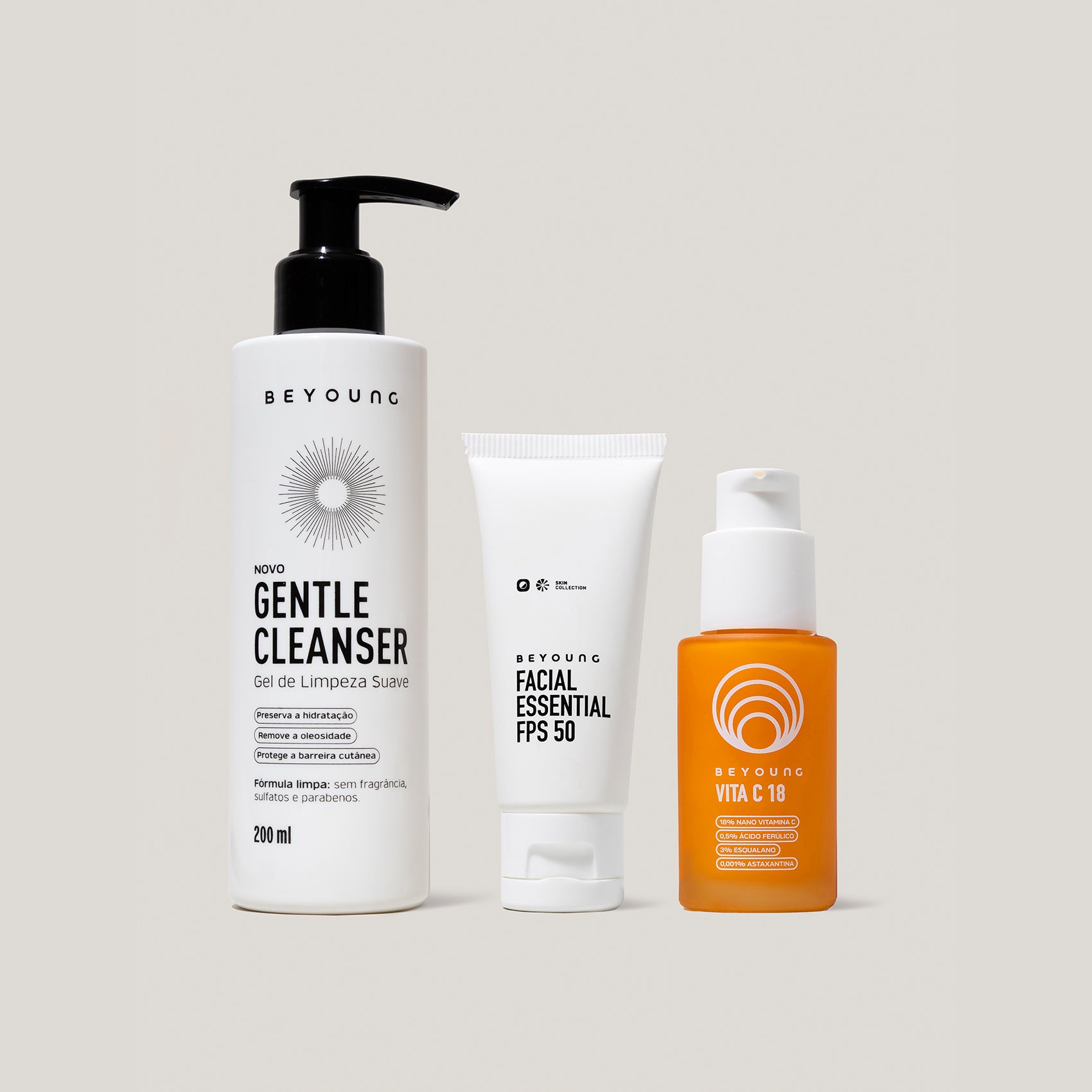 Kit Rotina Completa Vitamina C + Esqualano_Rotina potente e funcional com ação antioxidante. Prefere rotinas de skincare simples e rápidas, mas que funcionam de verdade? Então, essa aqui é para você! Em apenas três passos você vai conquistar: limpeza profunda, tratamento com ação antioxidante e proteção._14595432