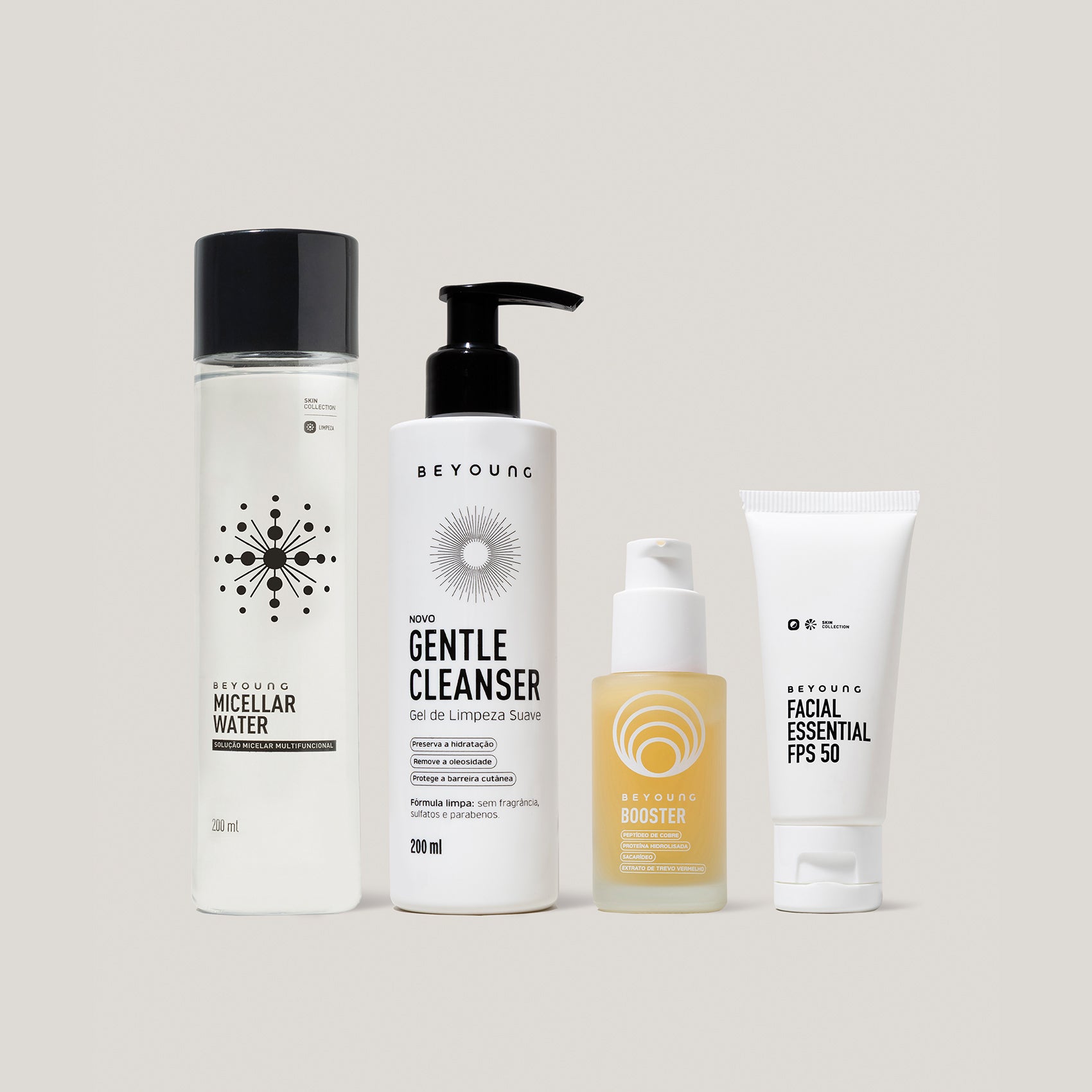Kit Skincare Completo_Não sabe por onde começar sua rotina de skincare? Precisa de um passo a passo completo e prático para a rotina de cuidados de todo dia? Esse Kit tem o básico multifuncional que você precisa para manter sua pele mais saudável: Limpeza, Hidratação, Tratamento e Proteção._48475529