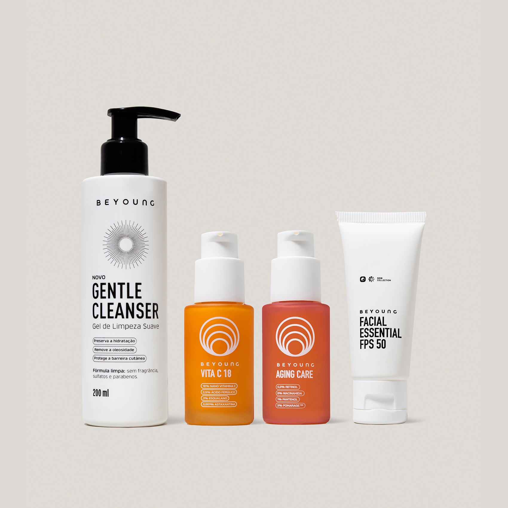 Kit Skincare Dia e Noite Completo_O kit ideal para quem busca uma rotina completa de cuidados, com ação antioxidante e um mix potente de ativos de tratamento: incluindo Nano Vitamina C a 18% e a máxima concentração de Retinol, para o dia e a noite, em poucos passos. Aqui você encontra Limpeza + Tratamento + Proteção para conquistar uma pele mais uniforme, luminosa, com textura renovada e linhas de expressão suavizadas. Tudo isso com alta performance e sem sensibilizar a pele._94524137 