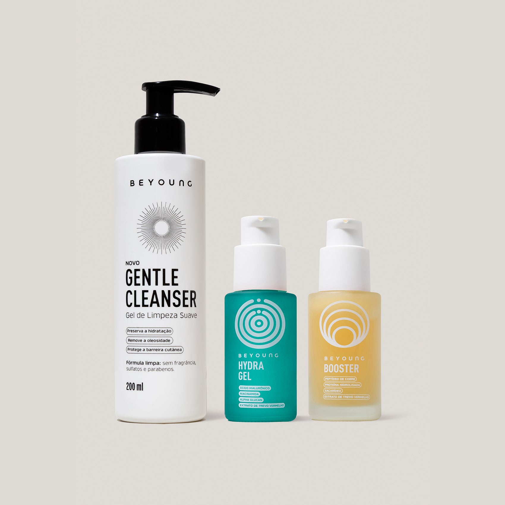 Kit Trio Hidratação Antioxidante_Boost de tratamento para uma pele impecável. Se você quer uma rotina de skincare completa e eficiente, esse kit tem tudo o que sua pele precisa em apenas 3 passos. O Cleanser limpa profundamente sem ressecar, o Hydra Gel entrega hidratação multicamadas com textura em gel ultraleve e refrescante, e o Booster combina antioxidantes e controle de oleosidade para um tratamento poderoso. Pele equilibrada, saudável e radiante todos os dias!_96235900 