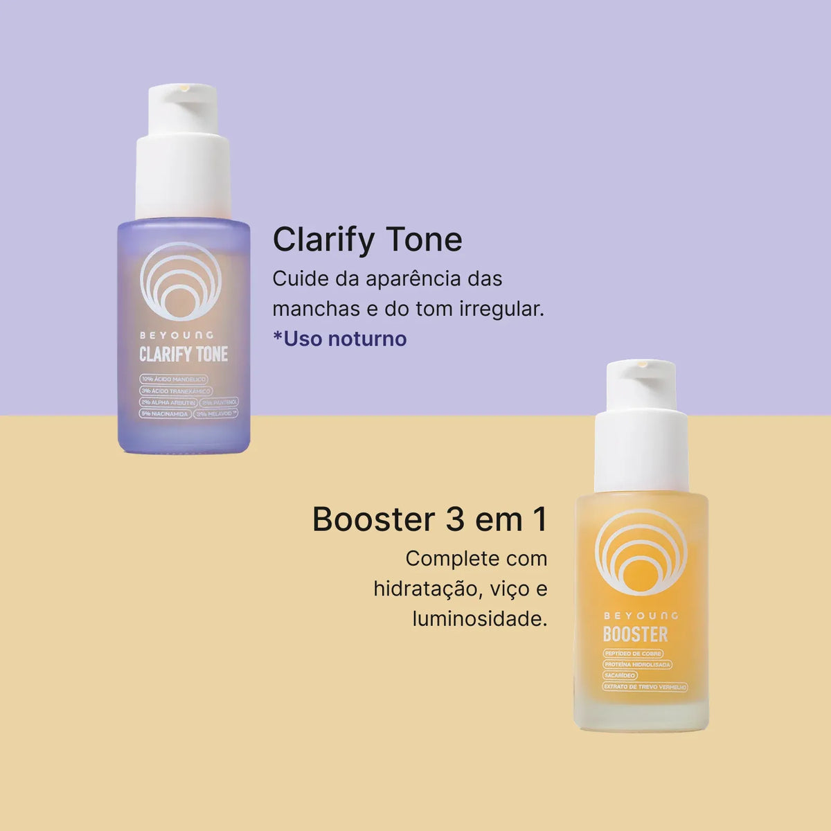 Kit Boosters Clareador Facial + Booster 3 em 1