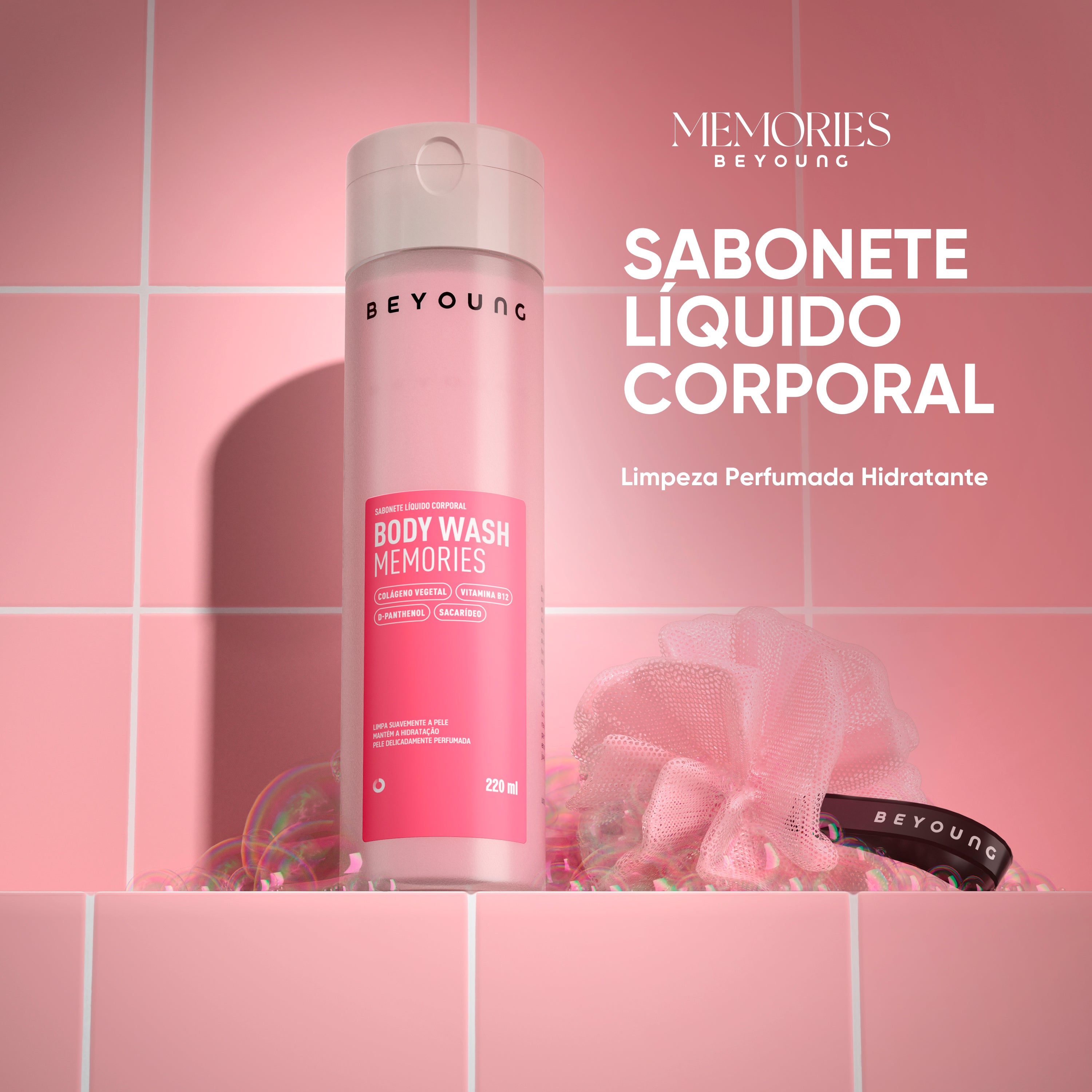 Duo Sabonete Líquido Corporal com D-Panthenol + Colágeno Vegetal - Leve 2, Pague 1