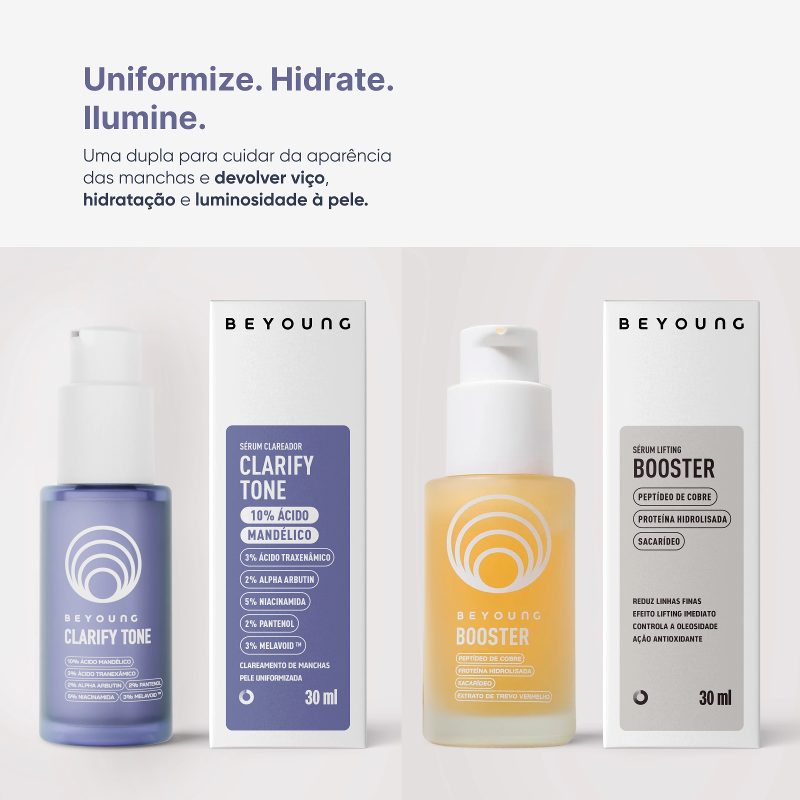 Kit Boosters Clareador Facial + GHK-CU
