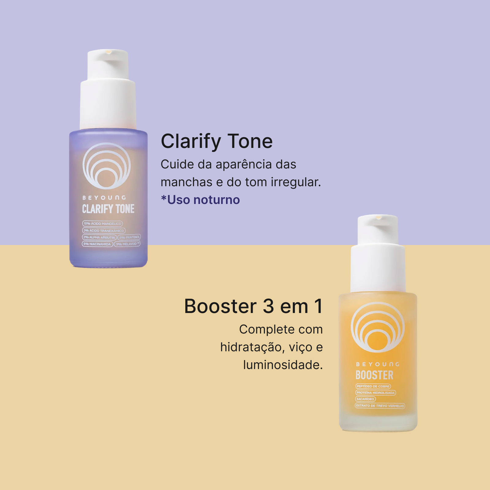 Kit Boosters Clareador Facial + GHK-CU