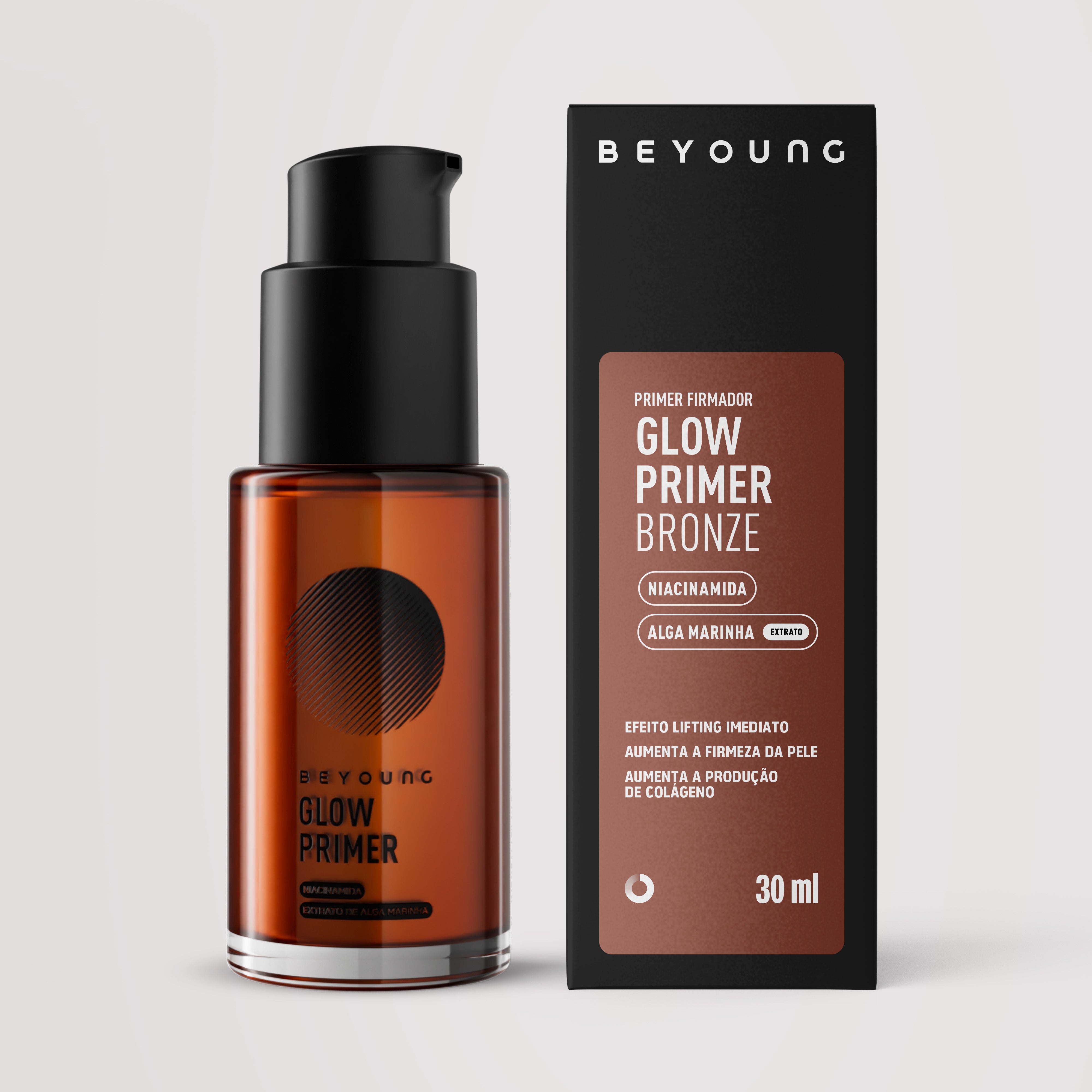 Primer facial com niacinamida e efeito lifting