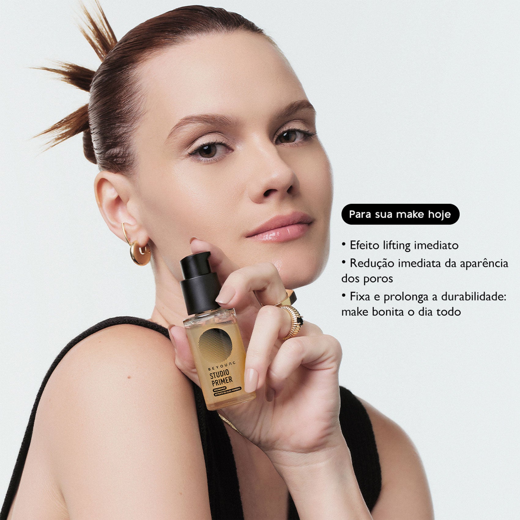 Primer facial com niacinamida e efeito lifting