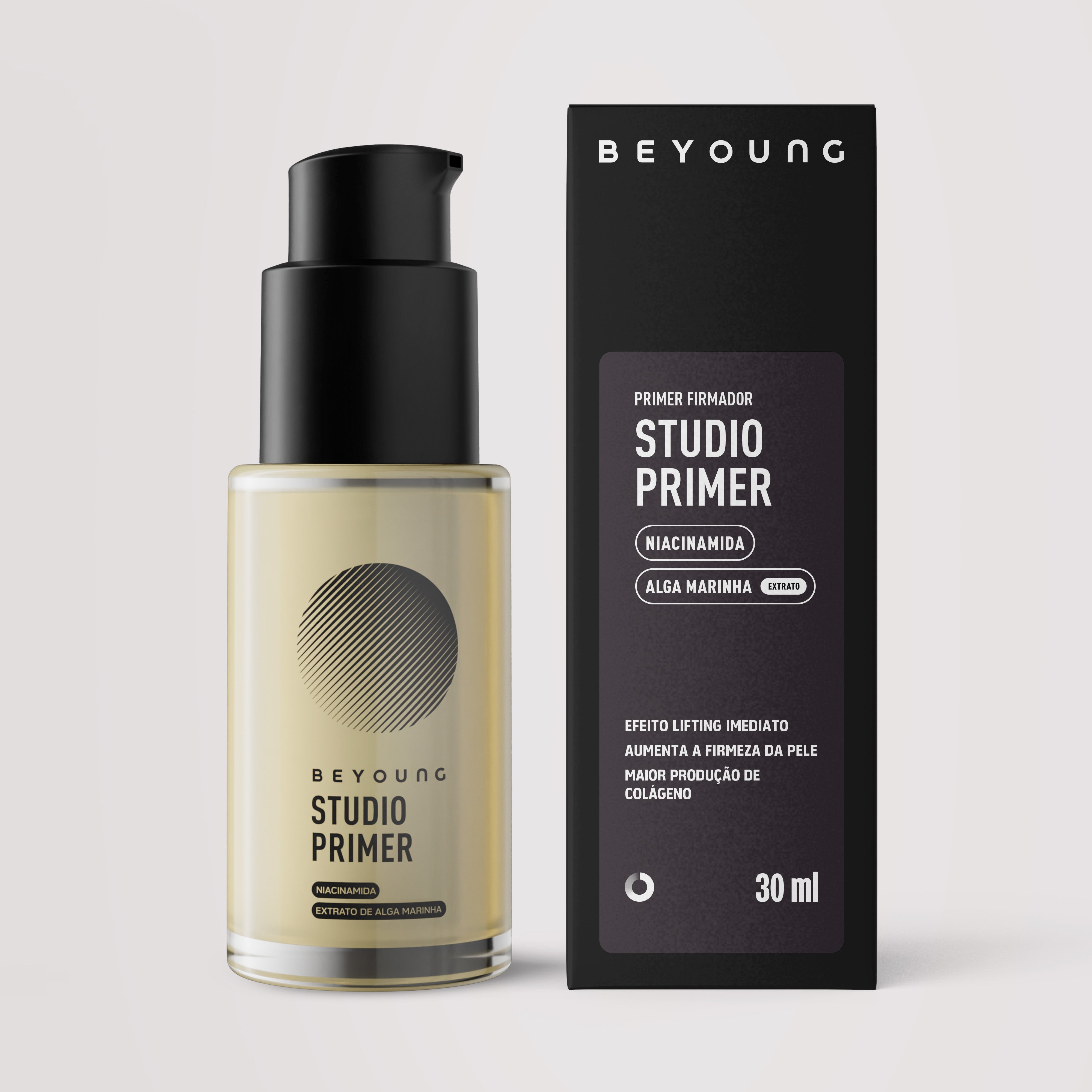 Primer facial com niacinamida e efeito lifting