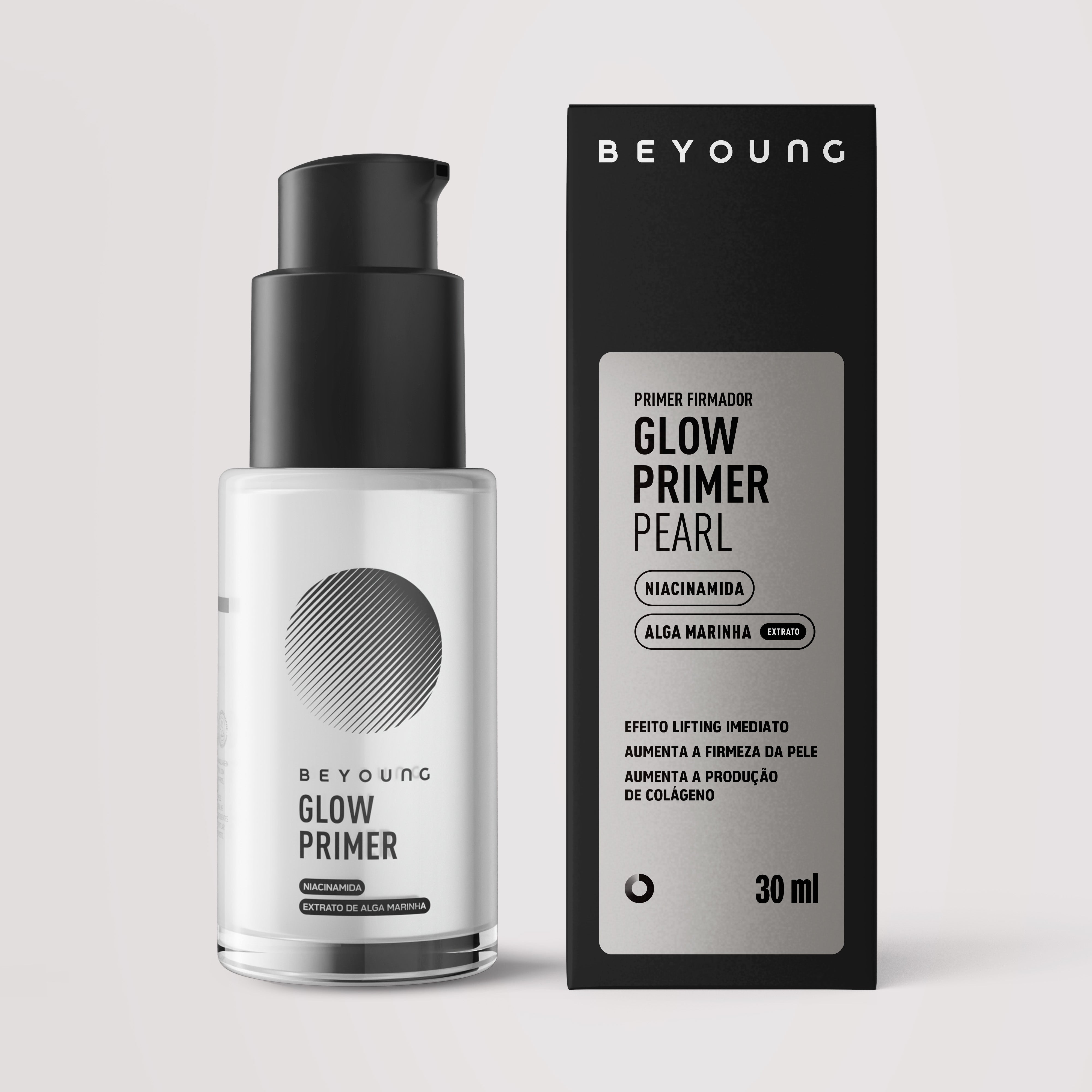 Primer facial com niacinamida e efeito lifting