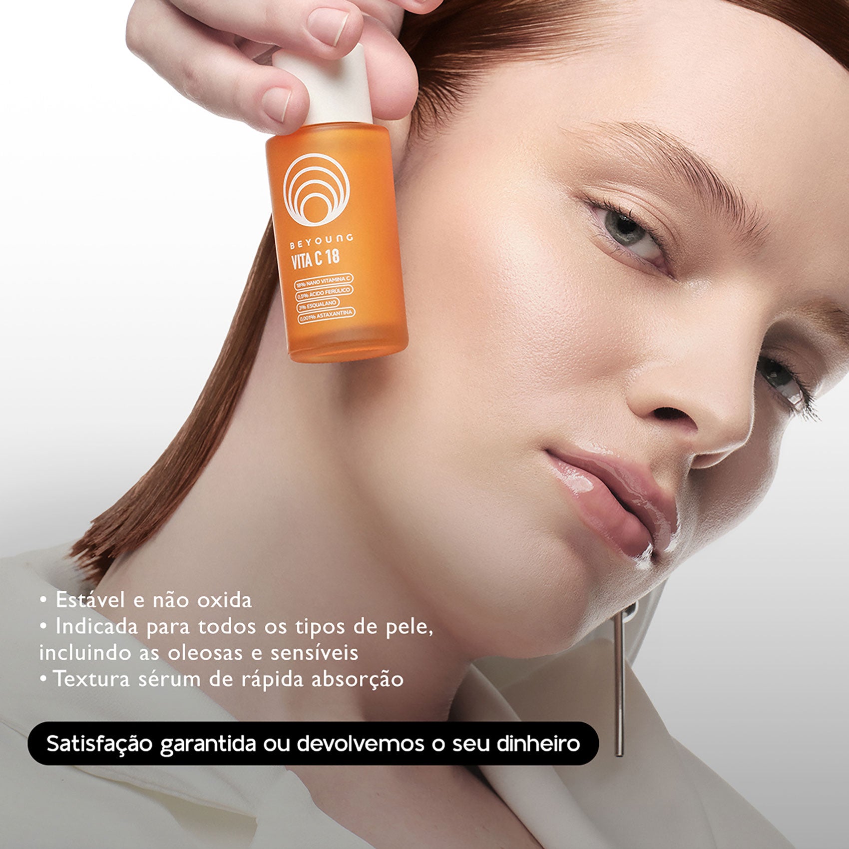 Sérum facial antioxidante 18% nano vitamina C + 3% esqualano