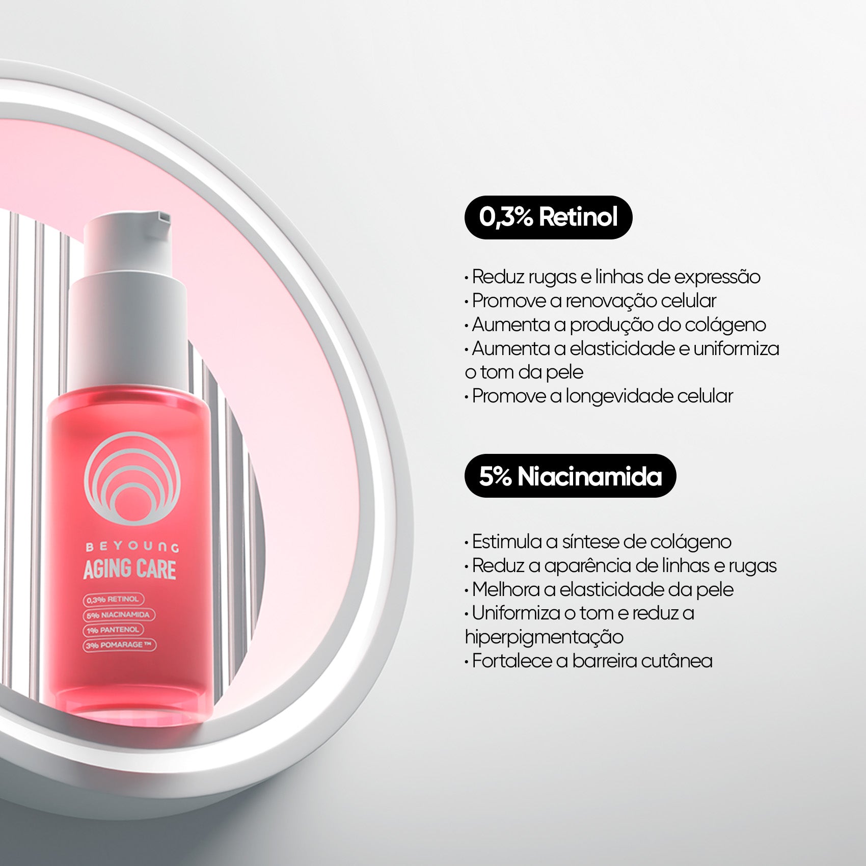 Sérum facial com Retinol + Niacinamida